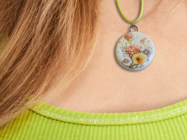 Mixed Flowers 1 - Necklace mockup 1 copy