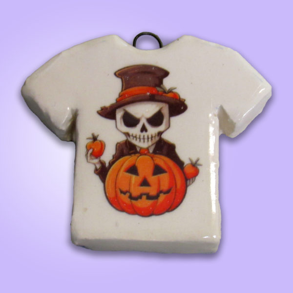 Skeleton in Suit with pumpkin - Purple - copy