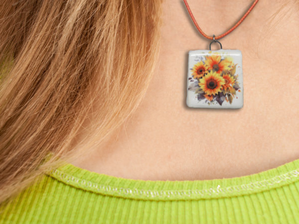 Sunflower 1 - Necklace mockup 1 copy