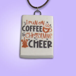 I run on Coffee and Christmas Cheer - Purple copy