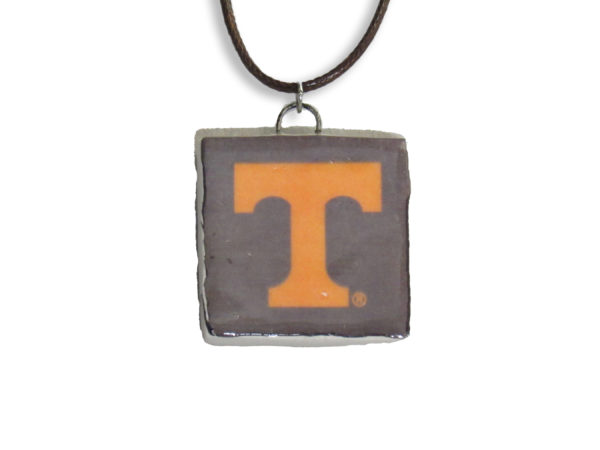 Orange Power T on Dark Gray background - Square Pendant 2700x2025 - white - IMG_9097 copy