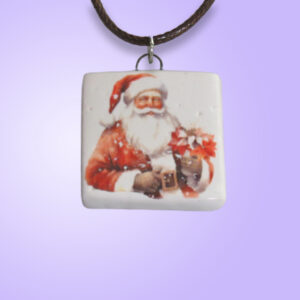 Santa purple background