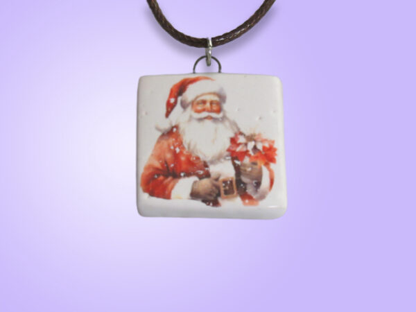 Santa purple background