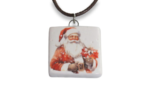 Santa white background