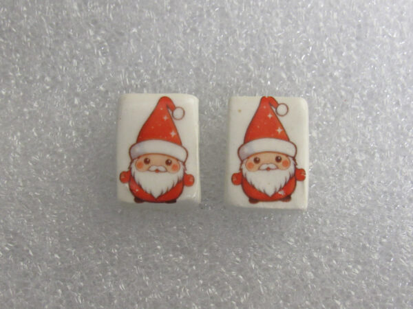 Santa's Face Post Earring - original background