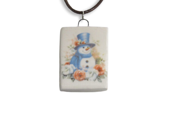 Snowman blue hat scarf- 2700x2025 - white bacjground