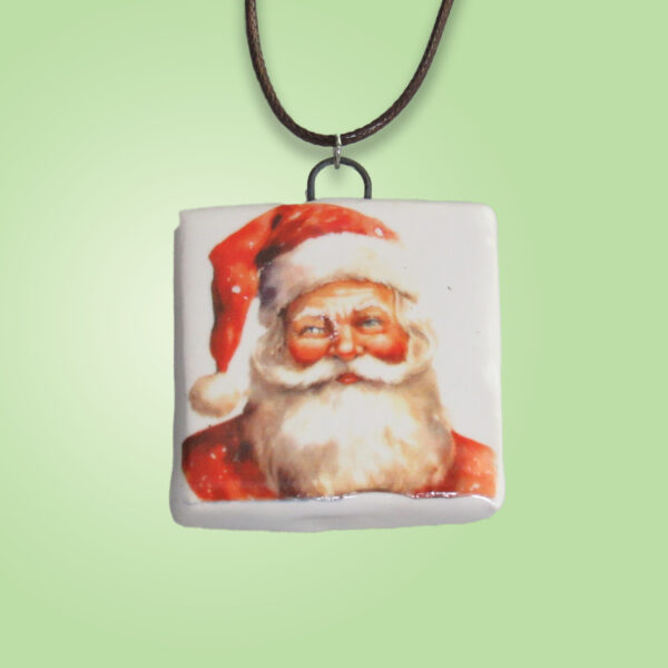 Square Classic Santa - Green copy