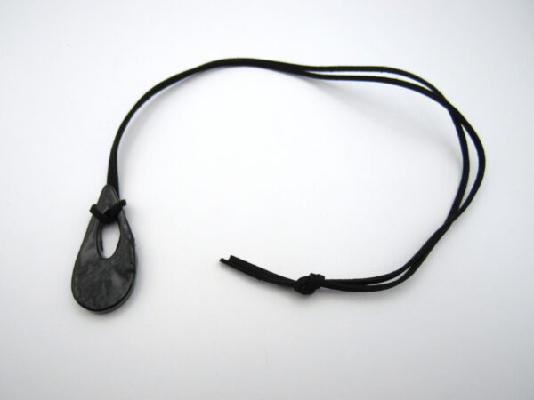 Black teardrop pendant - completeIMG_8368