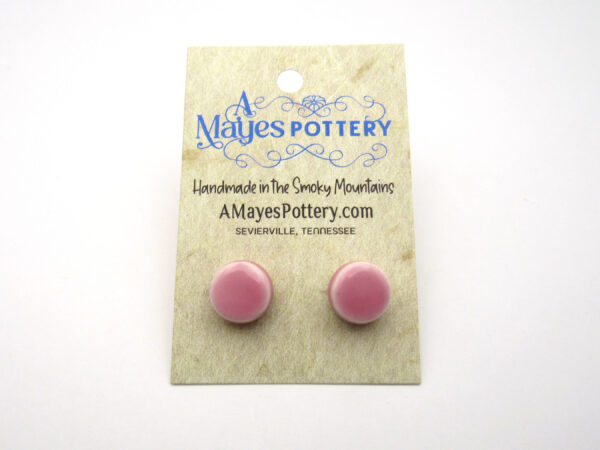 Round Medium Pink Studs - MG_8438