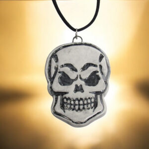 Skull Statement Necklace on golden glow - IMG_0034-Photoroom